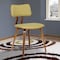 Armen Living Jaguar Mid-Century Dining Chair in Walnut Wood and Green Fabric LCJASIWAGREEN - alternate 8